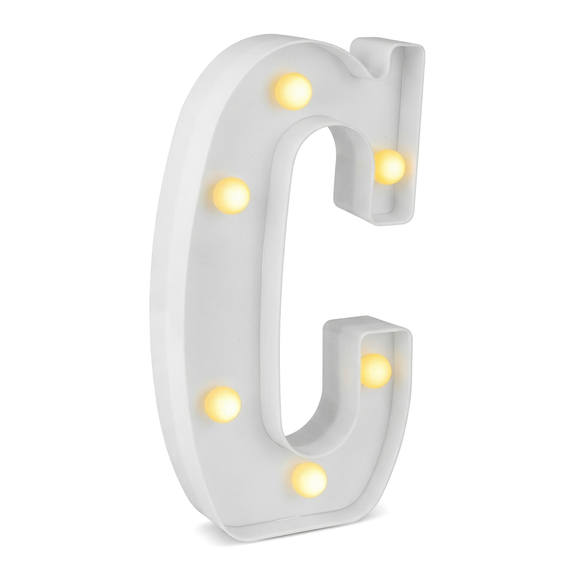 Unique Bargains Marquee Letters With Lights LED Light Up Signs Letter C 5.5"L x 1.3"W x 8.1"H