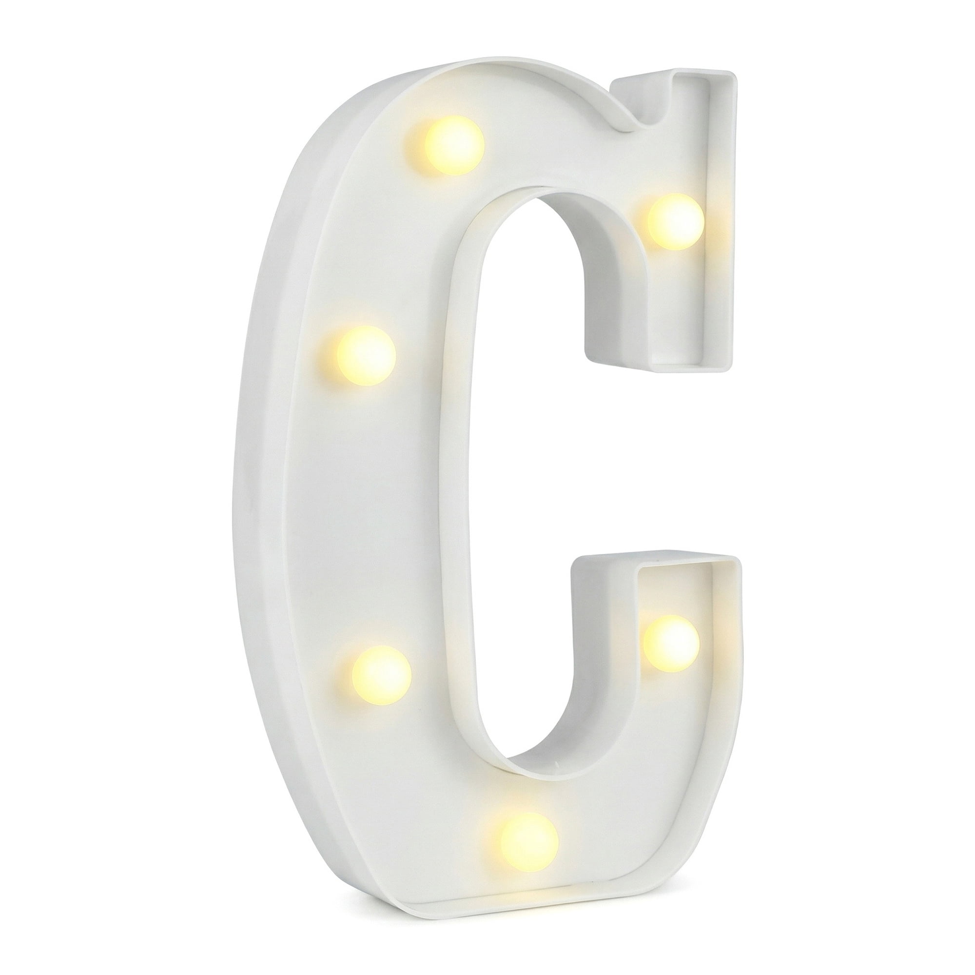 Unique Bargains Marquee Letters With Lights LED Light Up Signs Letter C 6.5"L x 1.5"W x 8.5"H