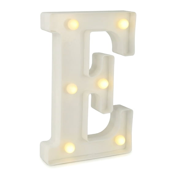 Unique Bargains Marquee Letters With LED Light Up Signs Letter E 5.5"L x 1.3"W x 8.1"H