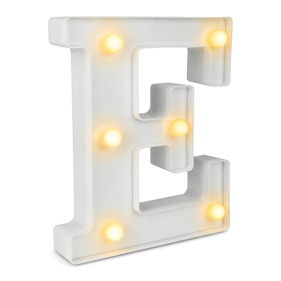Unique Bargains Marquee Letters With Lights LED Light Up Signs Letter E 5"L x 1.1"W x 6.1"H