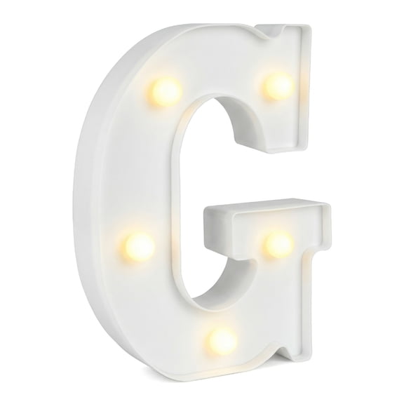 Unique Bargains Marquee Letters With LED Light Up Signs Letter G 5"L x 1.1"W x 6.1"H