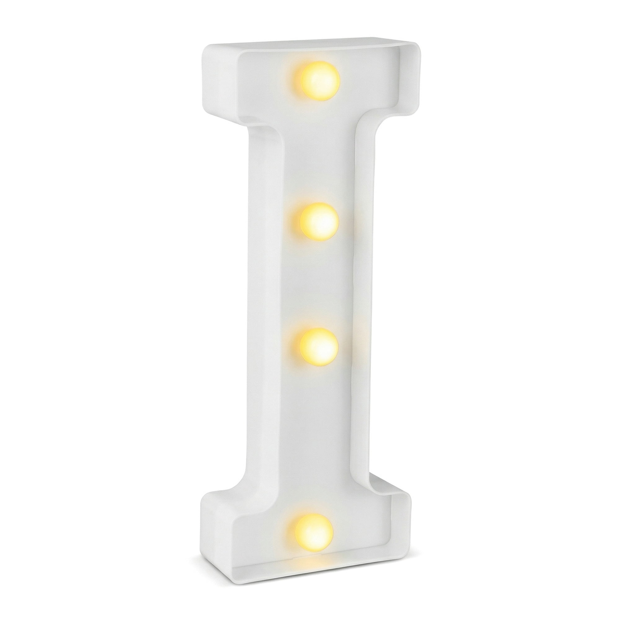 Unique Bargains Marquee Letters With Lights LED Light Up Signs Letter I 5.5"L x 1.3"W x 8.1"H