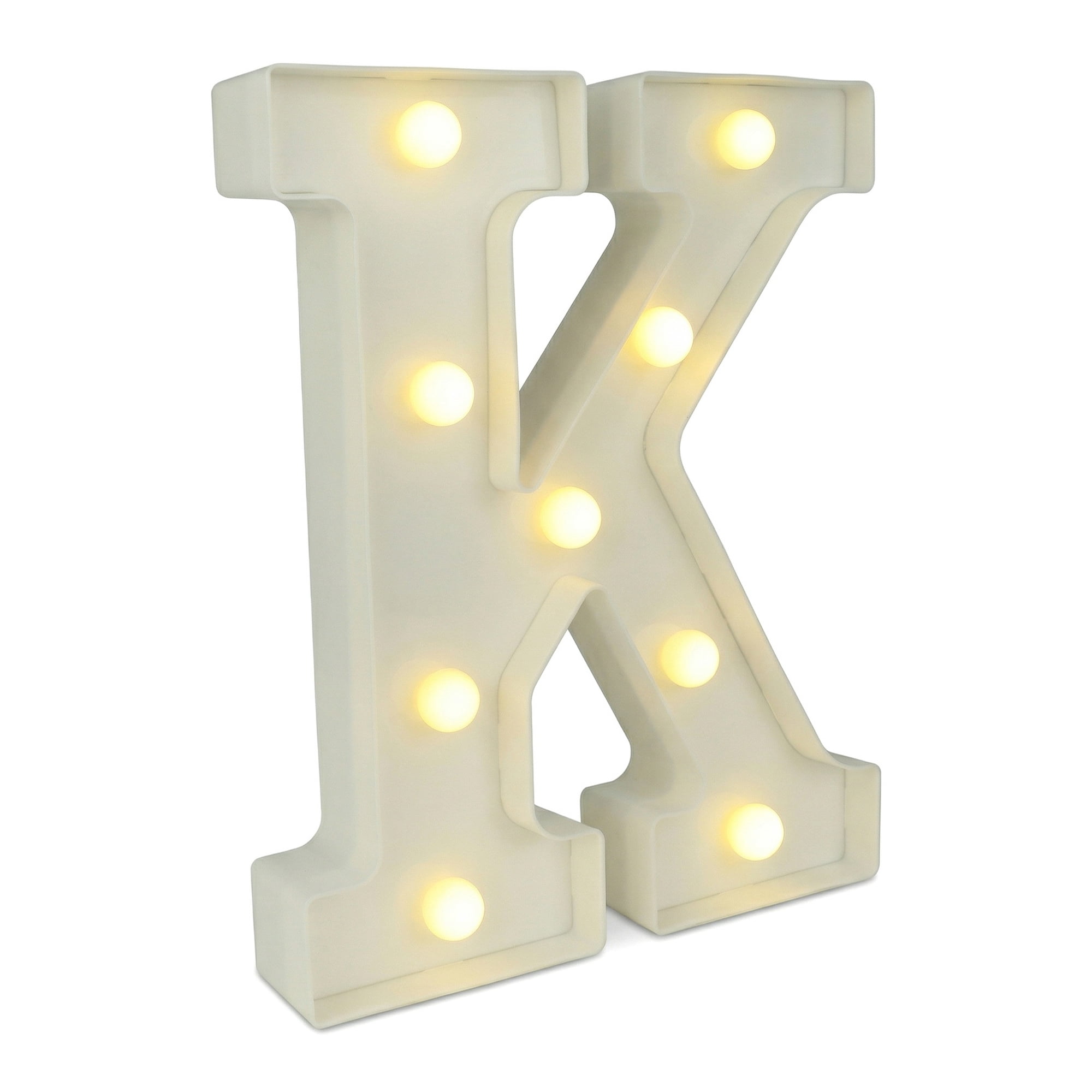 Unique Bargains Marquee Letters With Lights LED Light Up Signs Letter K 6.5"L x 1.5"W x 8.5"H