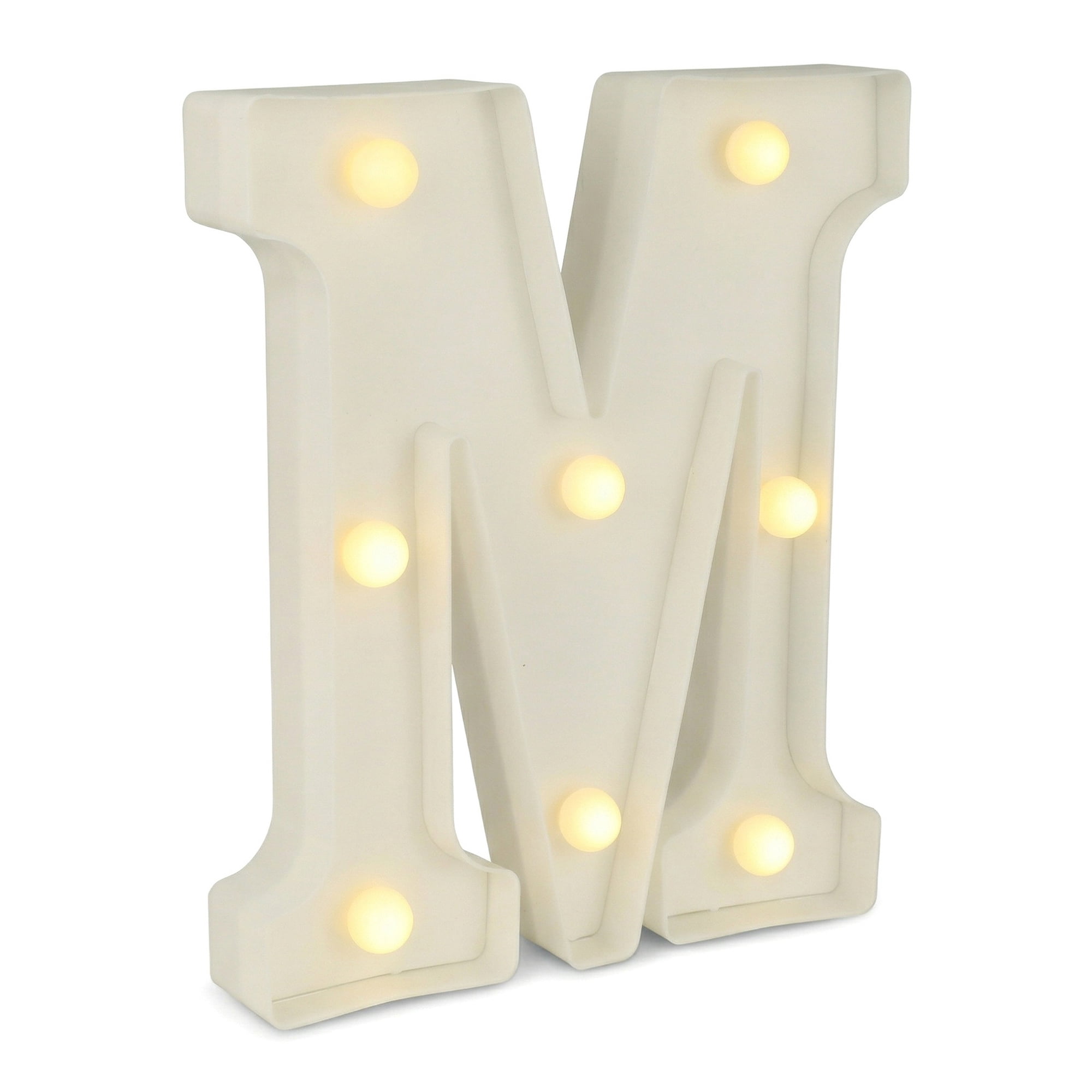 Unique Bargains Marquee Letters With Lights LED Light Up Signs Letter M 5.5"L x 1.3"W x 8.1"H