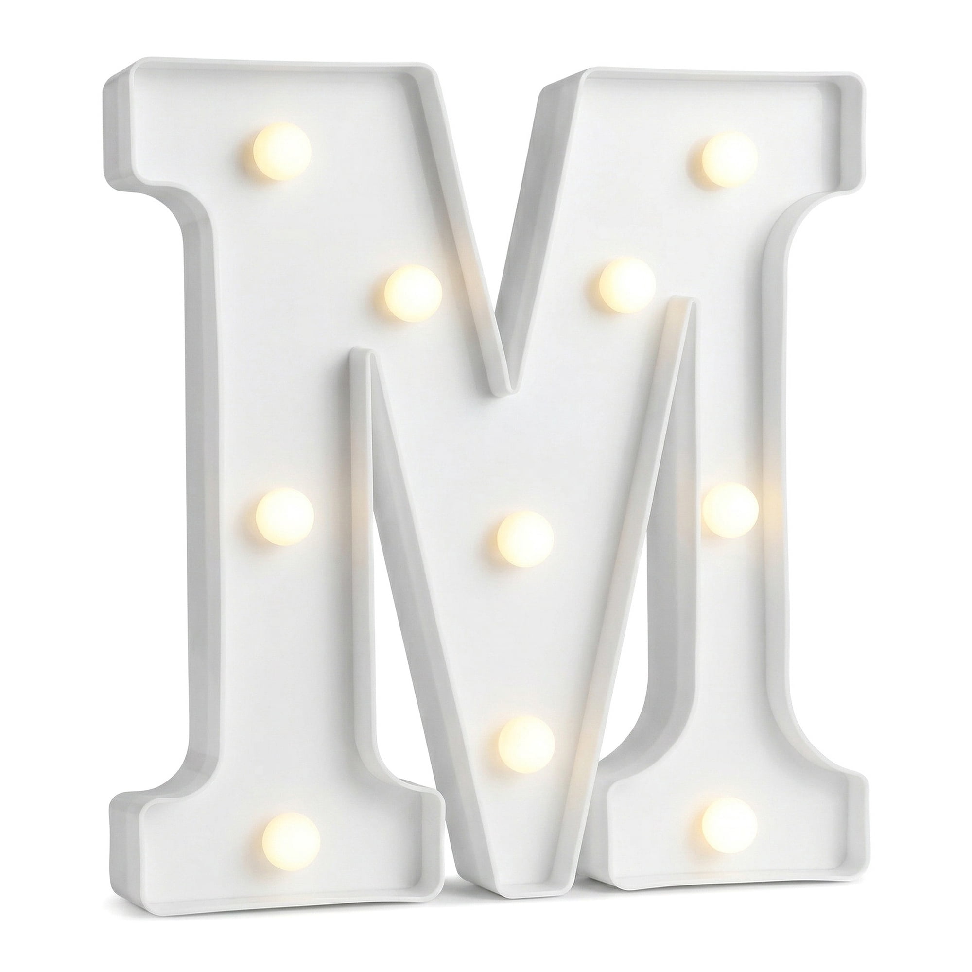 Unique Bargains Marquee Letters With Lights LED Light Up Signs Letter M 6.5"L x 1.5"W x 8.5"H