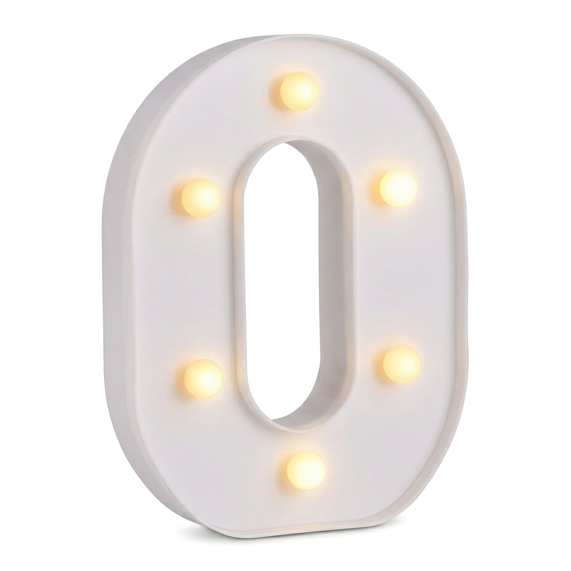 Unique Bargains Marquee Letters With Lights LED Light Up Signs Letter O 5"L x 1.1"W x 6.1"H