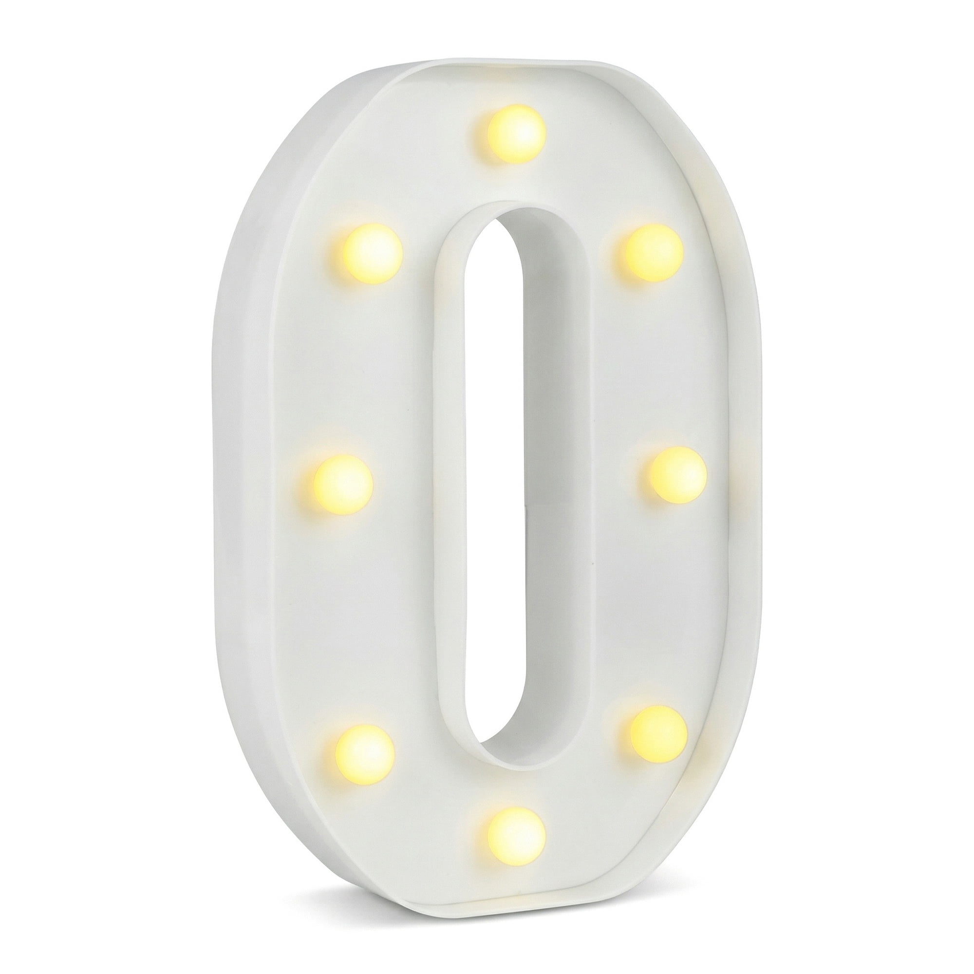 Unique Bargains Marquee Letters With Lights LED Light Up Signs Letter O 6.5"L x 1.5"W x 8.5"H