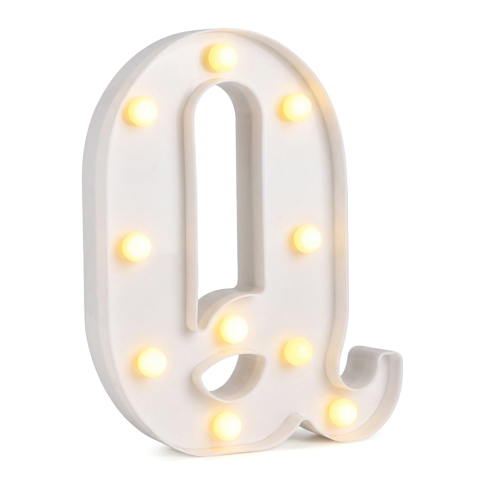 Unique Bargains Marquee Letters With Lights LED Light Up Signs Letter Q 6.5"L x 1.5"W x 8.5"H