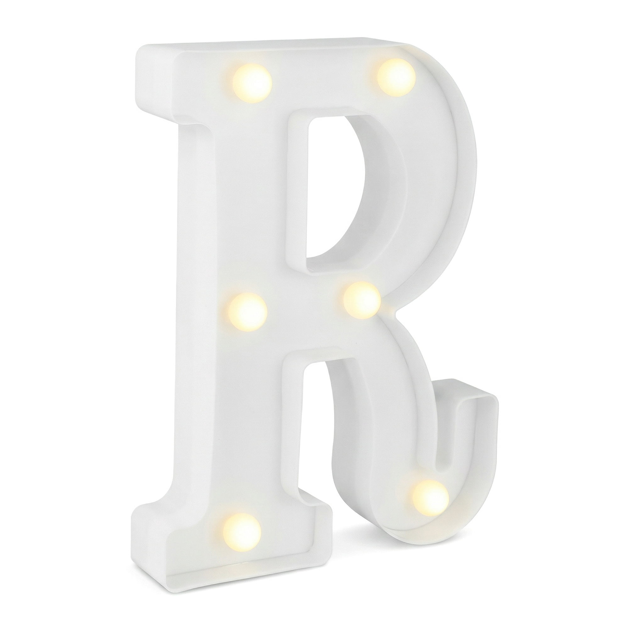 Unique Bargains Marquee Letters With Lights LED Light Up Signs Letter R 5.5"L x 1.3"W x 8.1"H