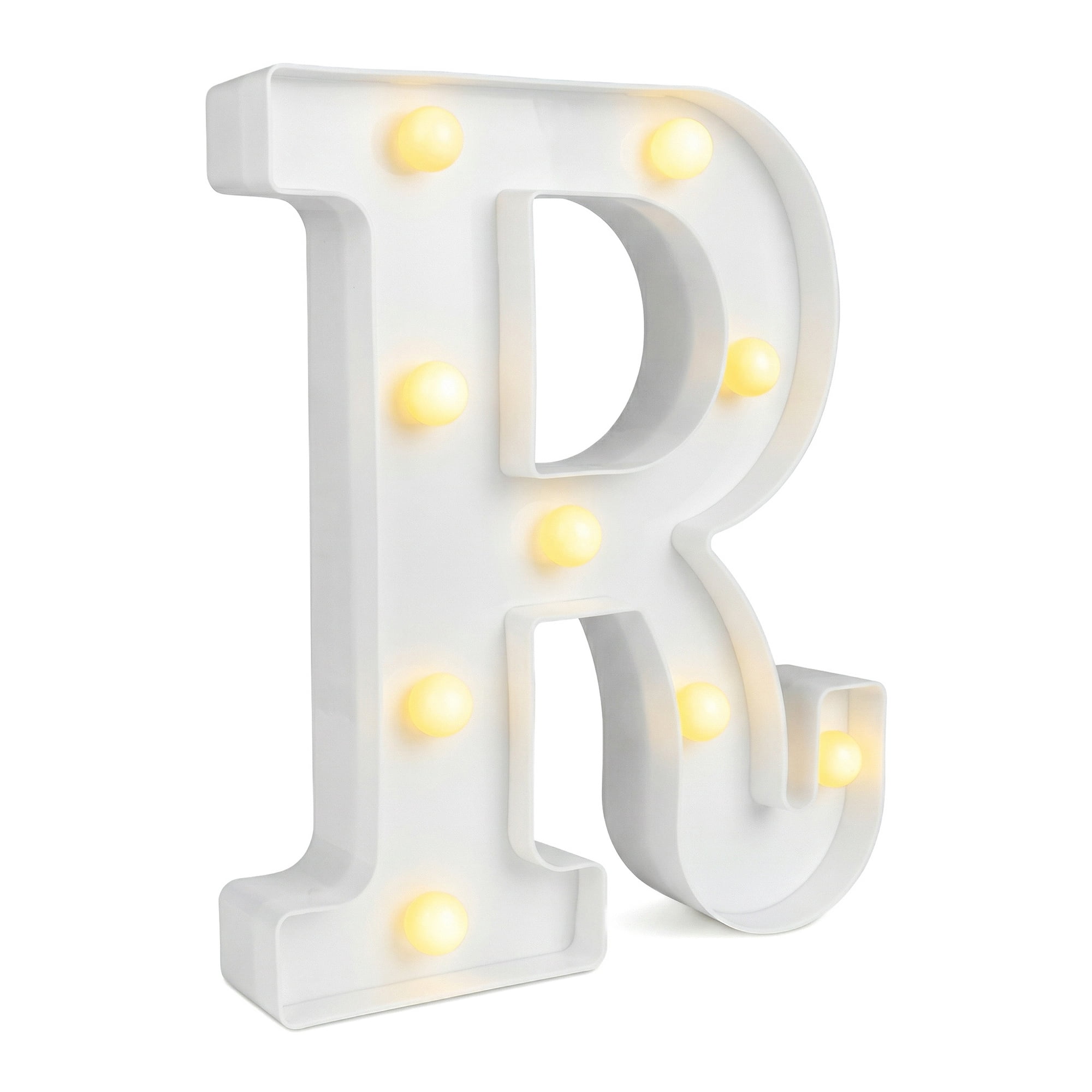 Unique Bargains Marquee Letters With Lights LED Light Up Signs Letter R 6.5"L x 1.5"W x 8.5"H