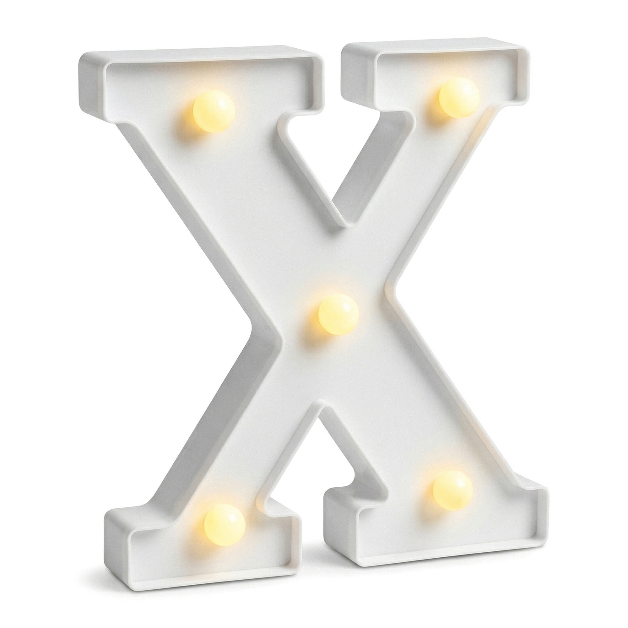 Unique Bargains Marquee Letters With Lights LED Light Up Signs Letter X 5"L x 1.1"W x 6.1"H