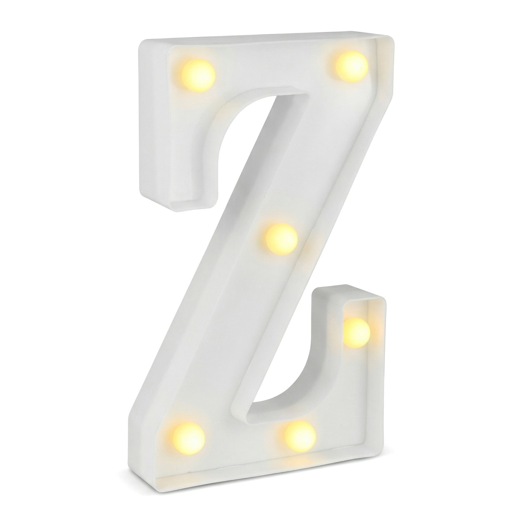 Unique Bargains Marquee Letters With Lights LED Light Up Signs Letter Z 5.5"L x 1.3"W x 8.1"H