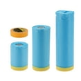 thumbnail image 1 of Unique Bargains Masking Paper with Tape 2000x55cm / 65.62ftx21.65" 1 Set Pre-Taped Paper Film Kit Blue Yellow, 1 of 7