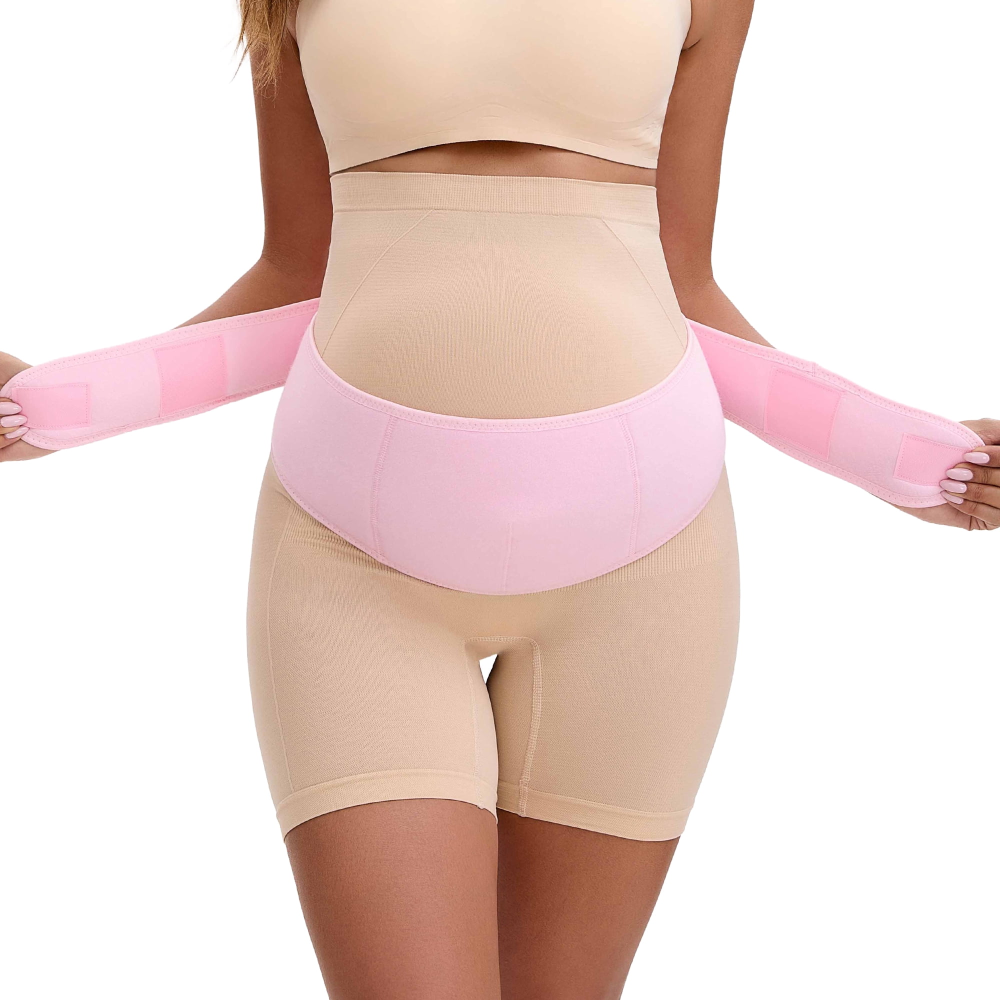 Unique Bargains Maternity Belly Bands Soft and Breathable Pregnancy Support Band XL Pink