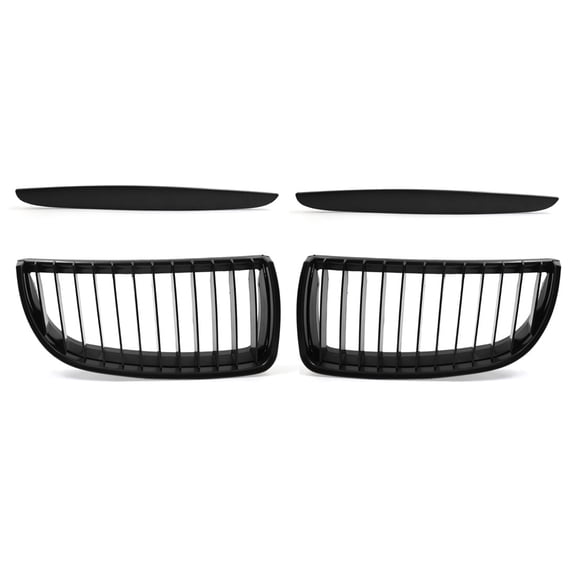 Matte Black Front Hood Kidney Grille Grill For BMW E90 E91 323i 325xi 330i 328i 328xi 335i 335xi 05-08