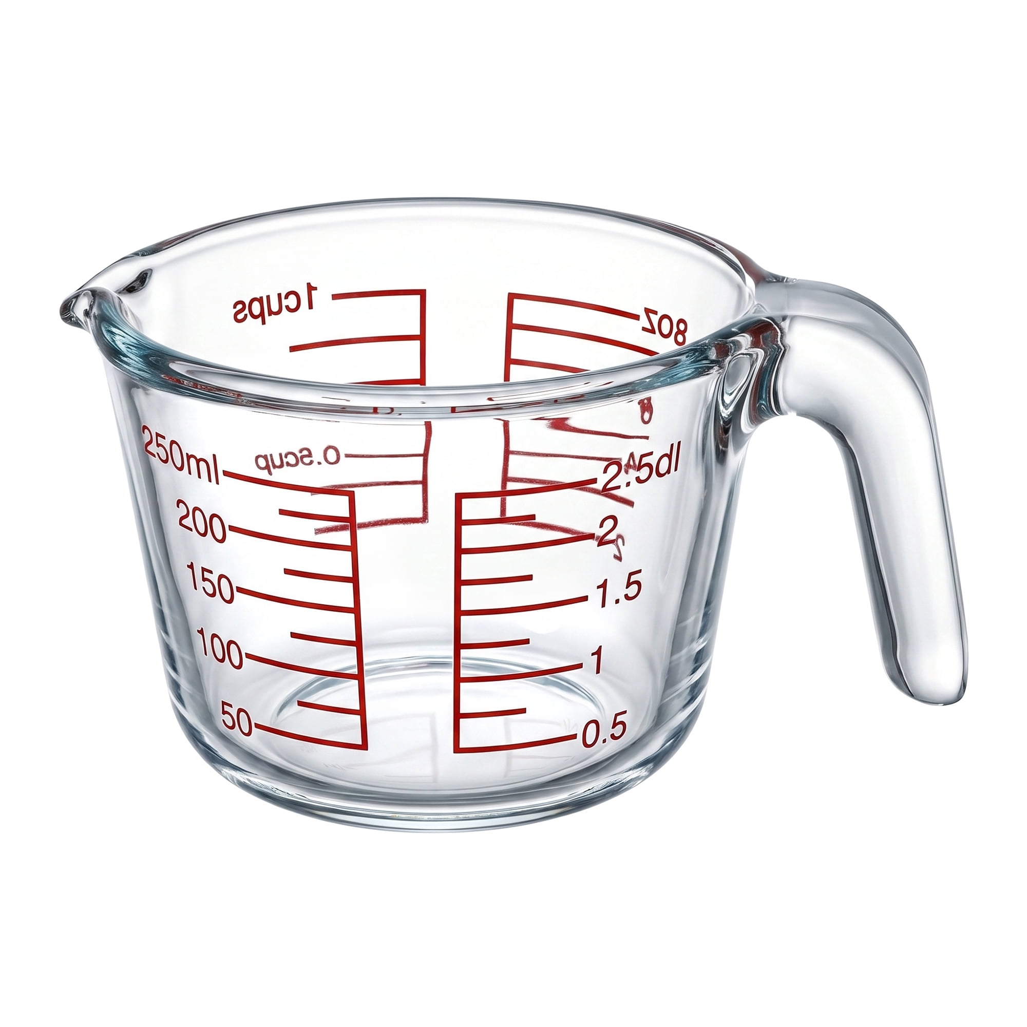 Unique Bargains Measuring Cup, 1 Cup Glass Measuring Cups for Kitchen Baking Clear 250ml