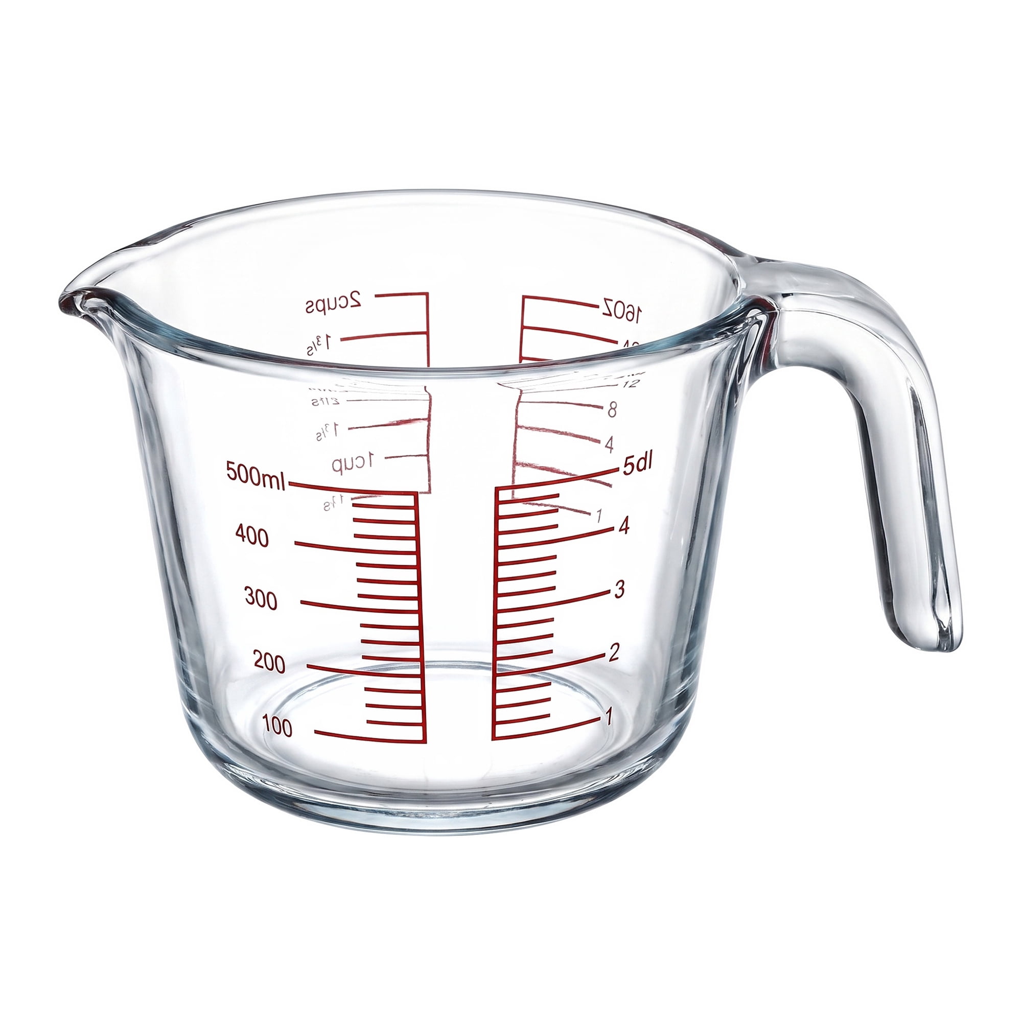Unique Bargains Measuring Cup, 1 Cup Glass Measuring Cups for Kitchen Baking Clear 500ml