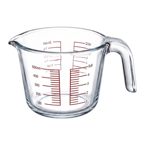 Unique Bargains Measuring Cup, 1 Cup Glass Measuring Cups for Kitchen Baking Clear 500ml