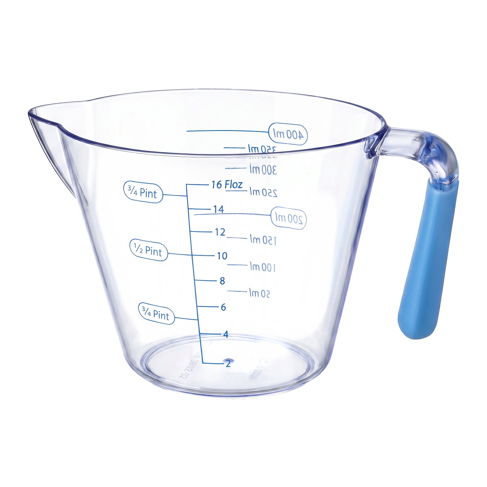 Unique Bargains Measuring Cup PS Material for Wet Ingredients Blue 400ml