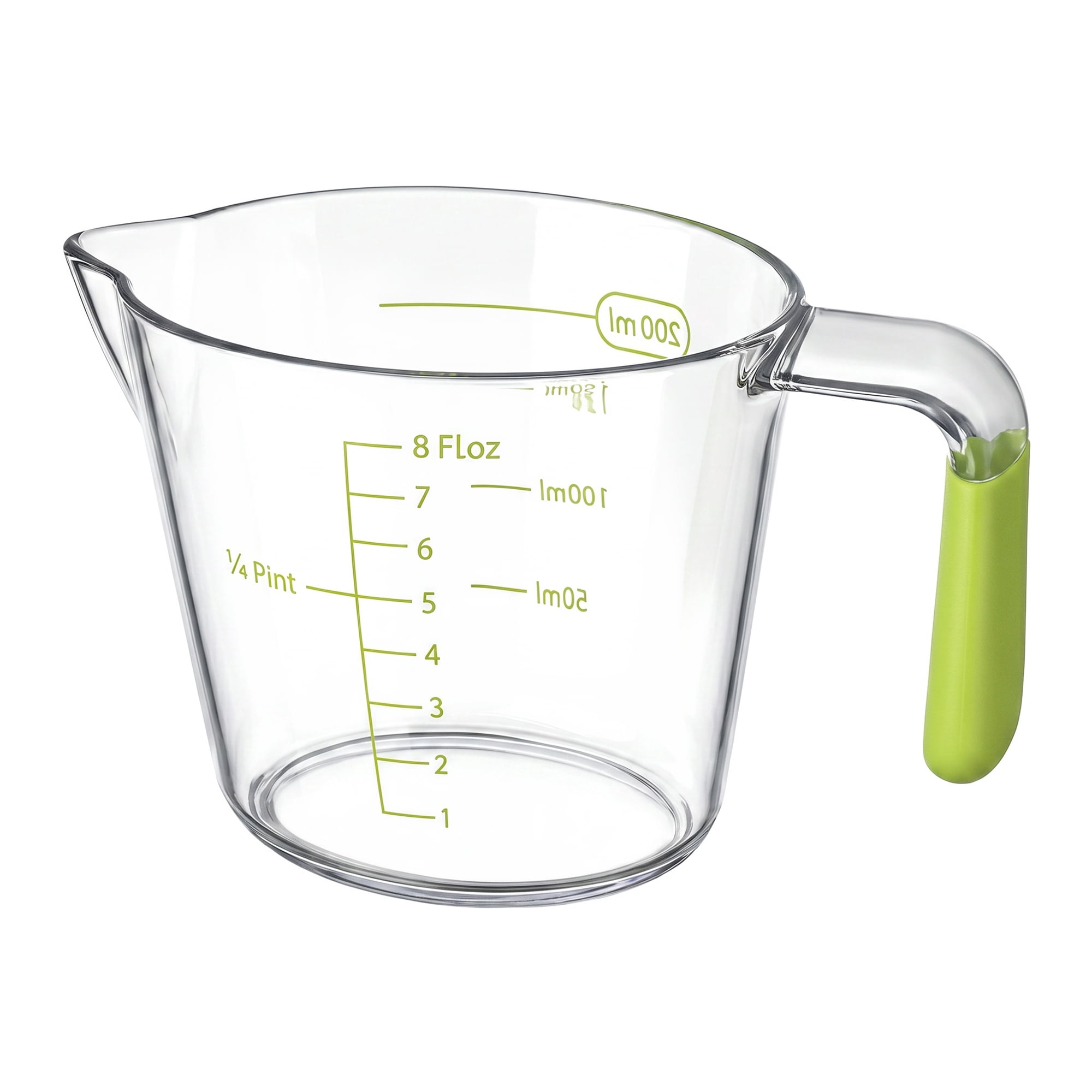 Unique Bargains Measuring Cup PS Material for Wet Ingredients Green 200ml