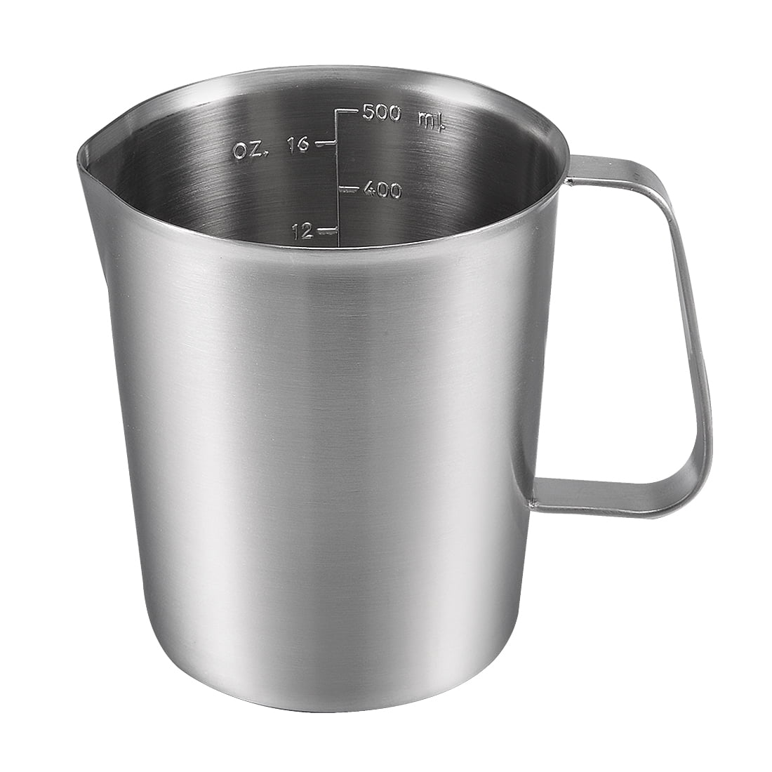 Unique Bargains Stainless Steel Measuring Cup with Marking with Handle ...