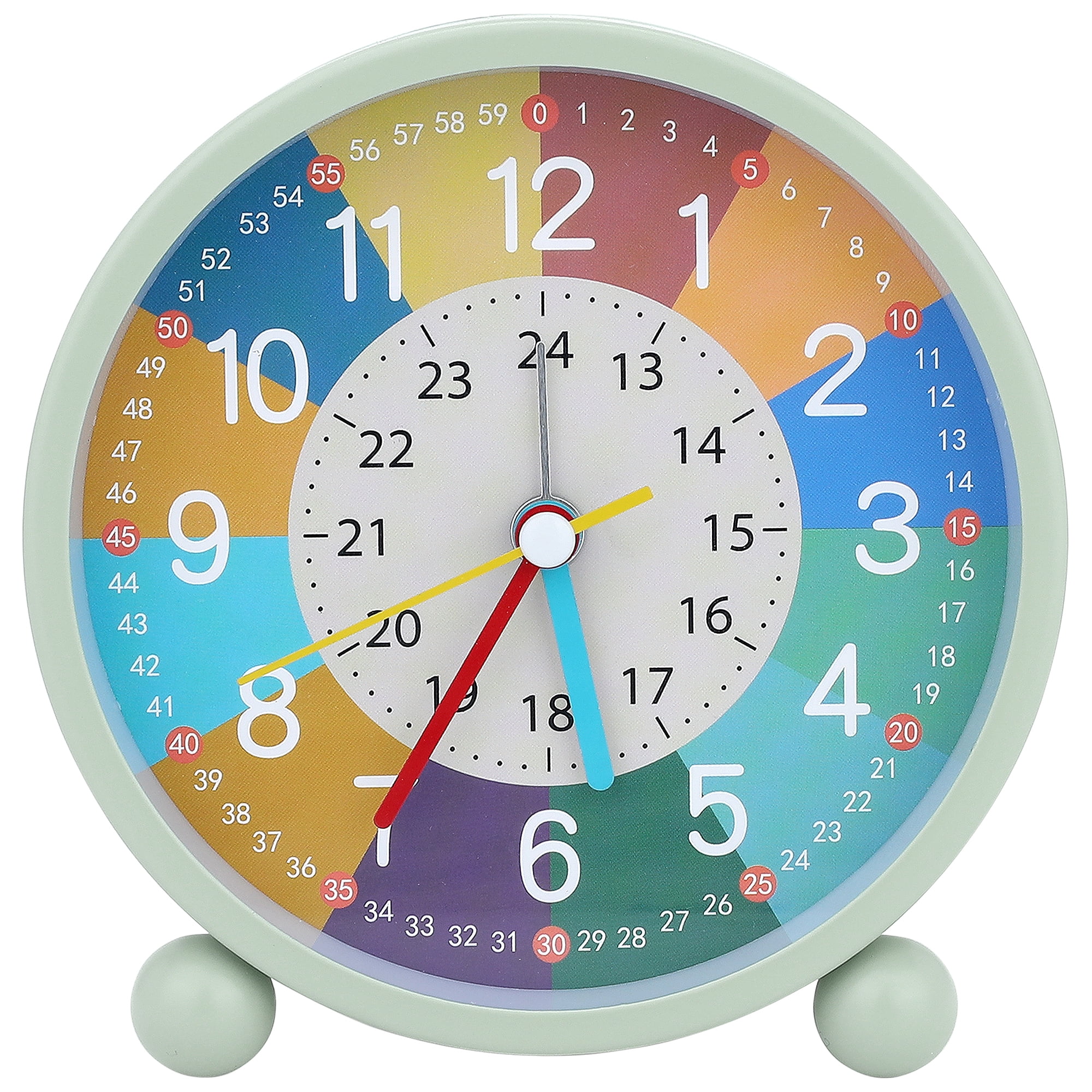 Unique Bargains Mechanical Alarm Clock Green 4.5"L x 2.0"W x 4.7"H
