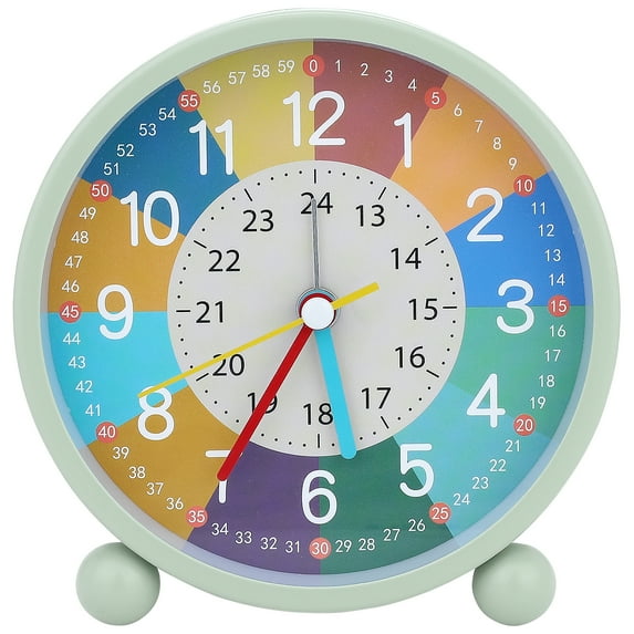 Unique Bargains Mechanical Alarm Clock Green 4.5"L x 2.0"W x 4.7"H