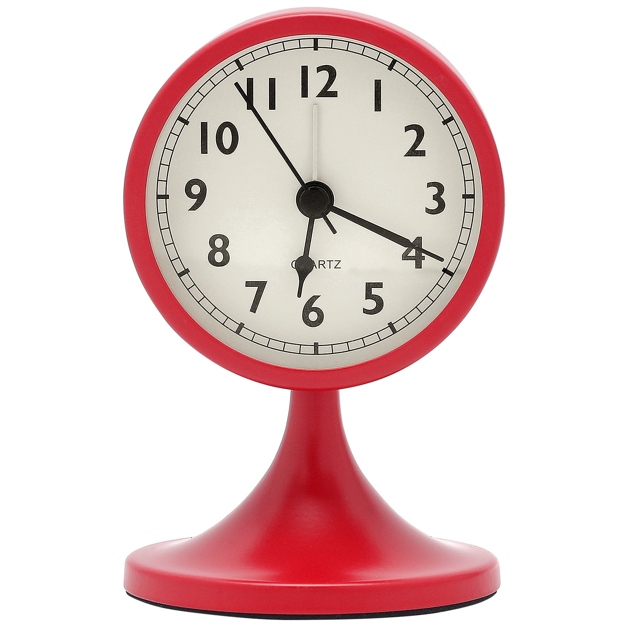 Unique Bargains Mechanical Alarm Clock for Office Red 3.1"L x 3.1"W x 5.0"H