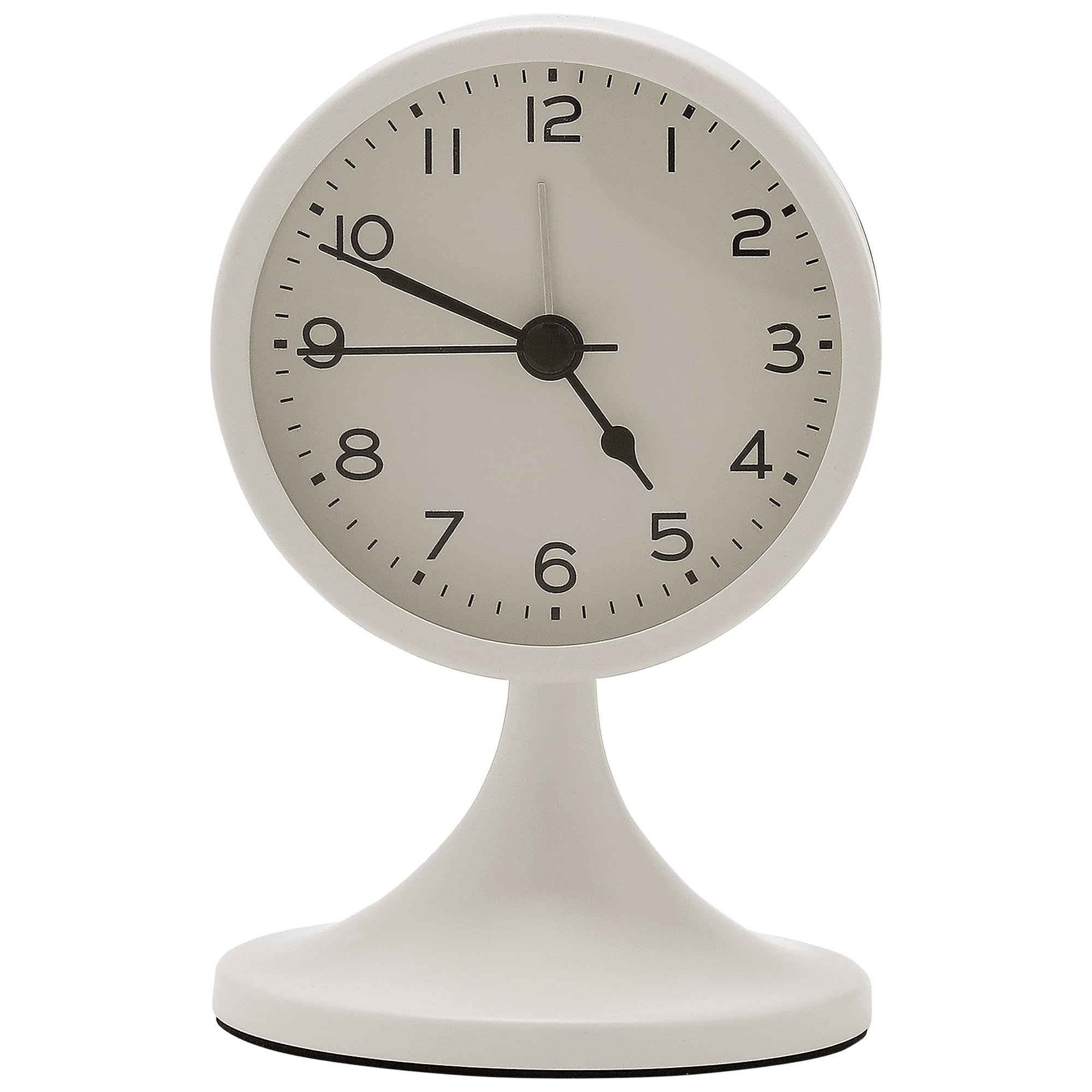 Unique Bargains Mechanical Alarm Clock for Office White 3.1"L x 3.1"W x 5.0"H