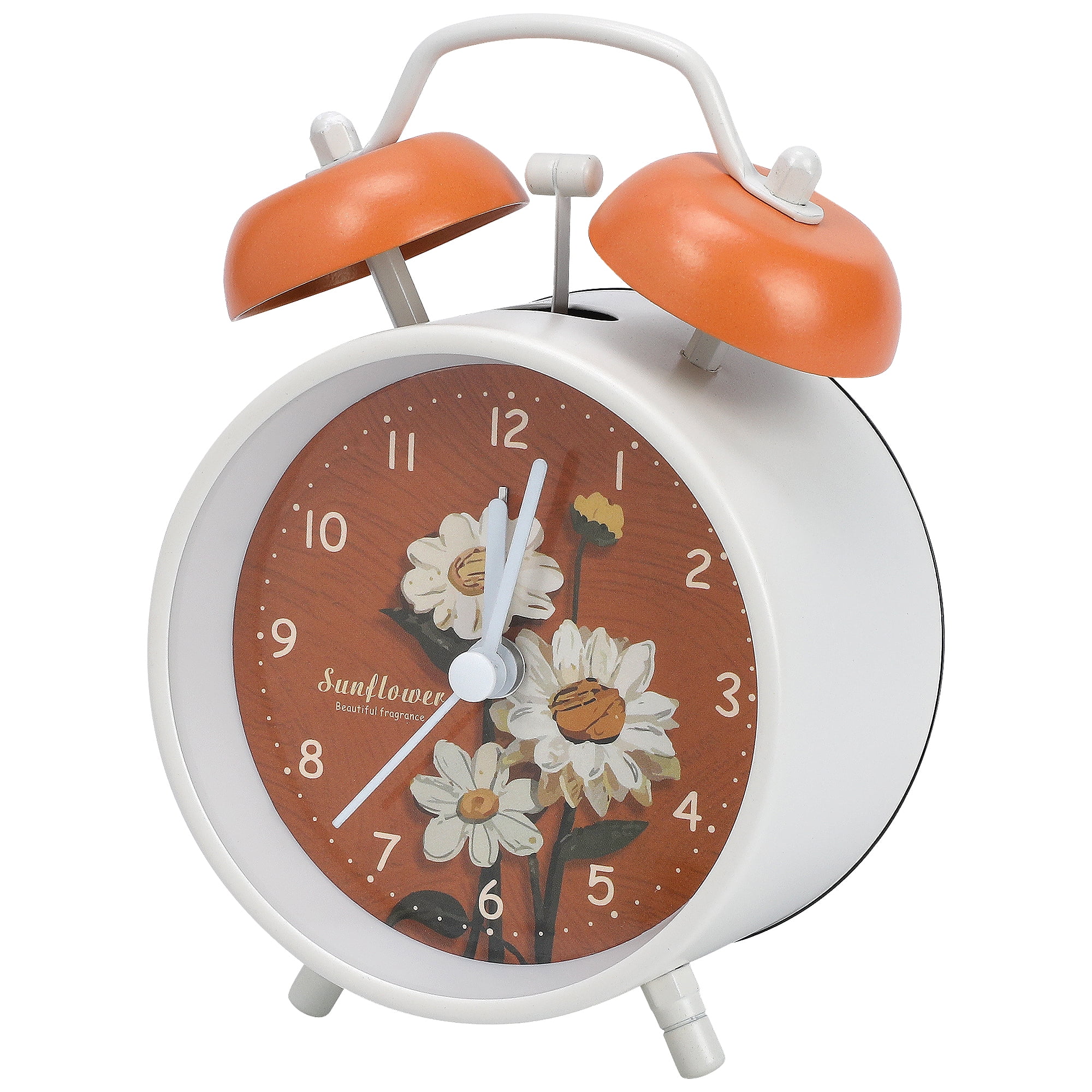 Unique Bargains Mechanical Alarm Clock with Loud Bell Ring Red 4.6"L x 2.2"W x 6.6"H