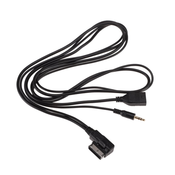 Unique Bargains Media Interface Cable Adapter for Audi A1 A3 A4L A5 A6L A8 Q3 Q5 Q7 TT (with AMI Interface) AMI/MDI to AUX 3.5mm 1 Pcs