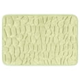 thumbnail image 1 of Unique Bargains Memory Foam Bathroom Rugs Ultra Soft Bath Mat Quick Dry Bath Carpet Rug Light Green 20"x32", 1 of 7