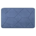 thumbnail image 1 of Unique Bargains Memory Foam Quick Dry Washable Non Slip Rugs Blue 20" x 32", 1 of 6