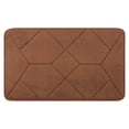 thumbnail image 1 of Unique Bargains Memory Foam Quick Dry Washable Non Slip Rugs Brown 20" x 32", 1 of 6