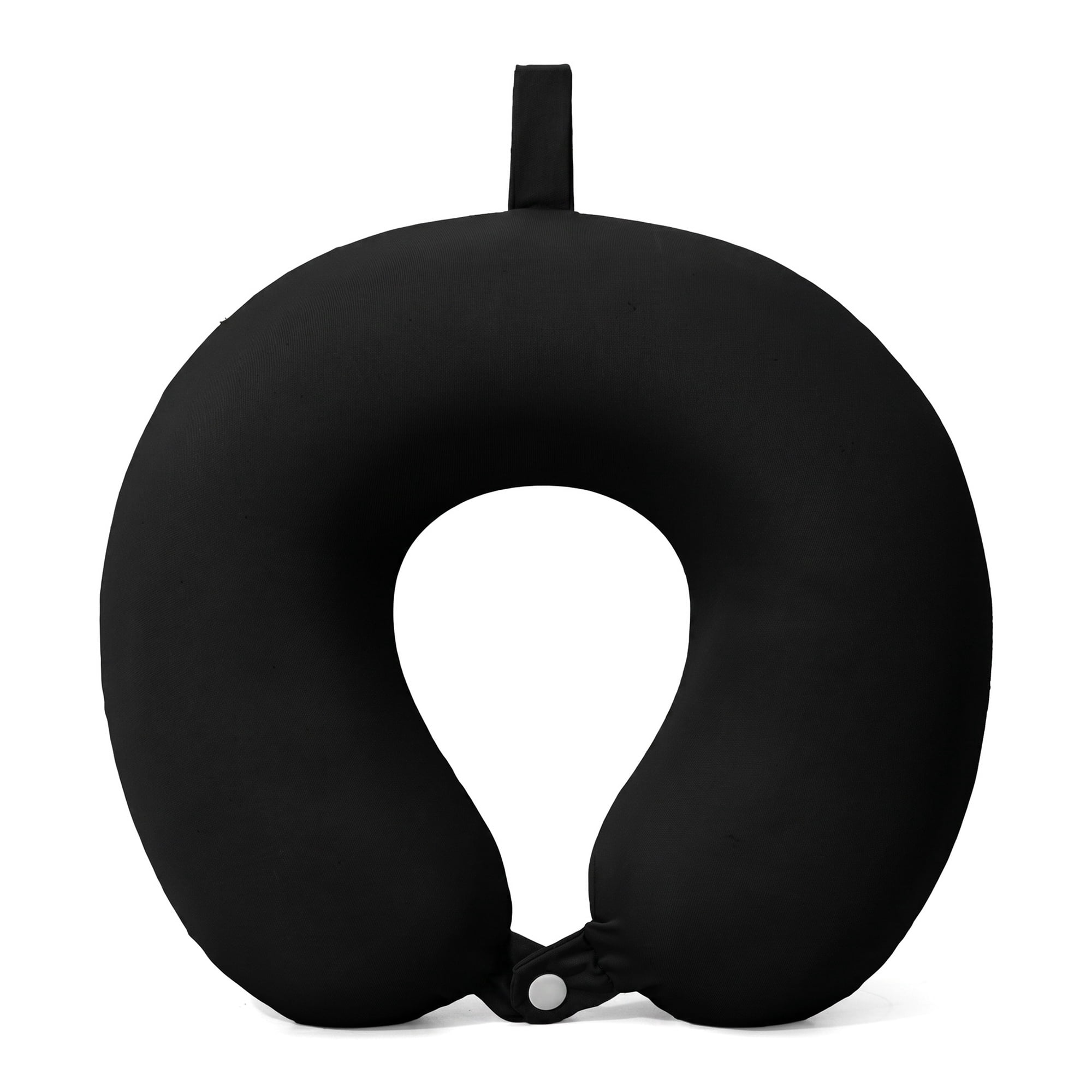 Unique Bargains Memory Foam Travel U Shape Neck Pillow Head Rest Black 12"x12"x4"