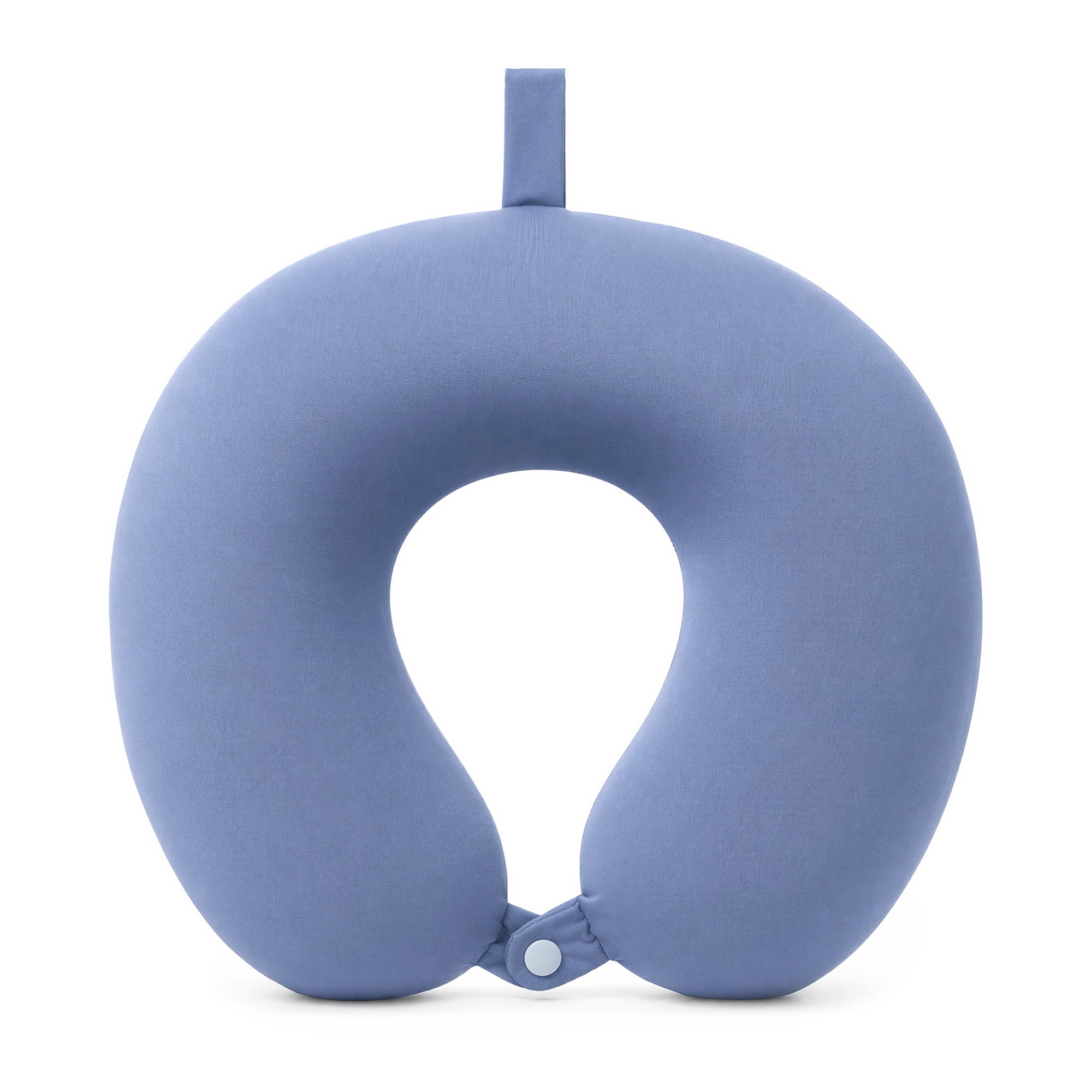 Unique Bargains Memory Foam Travel U Shape Neck Pillow Head Rest Blue-gray 12"x12"x4"