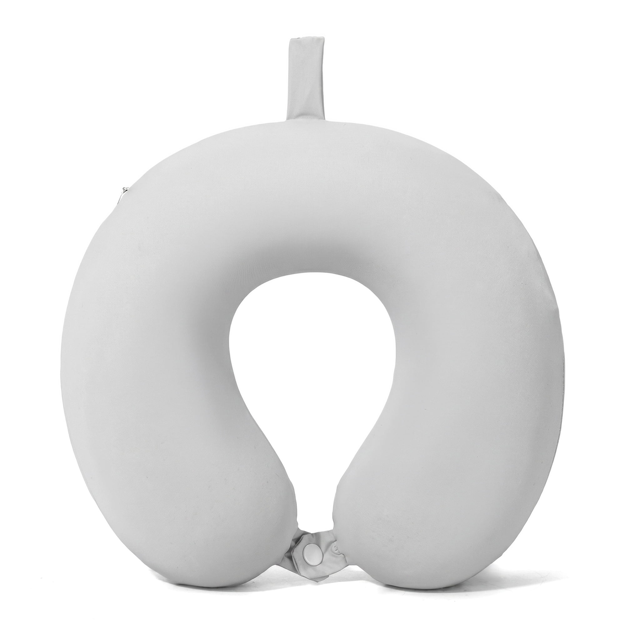 Unique Bargains Memory Foam Travel U Shape Neck Pillow Head Rest Gray 12"x12"x4"