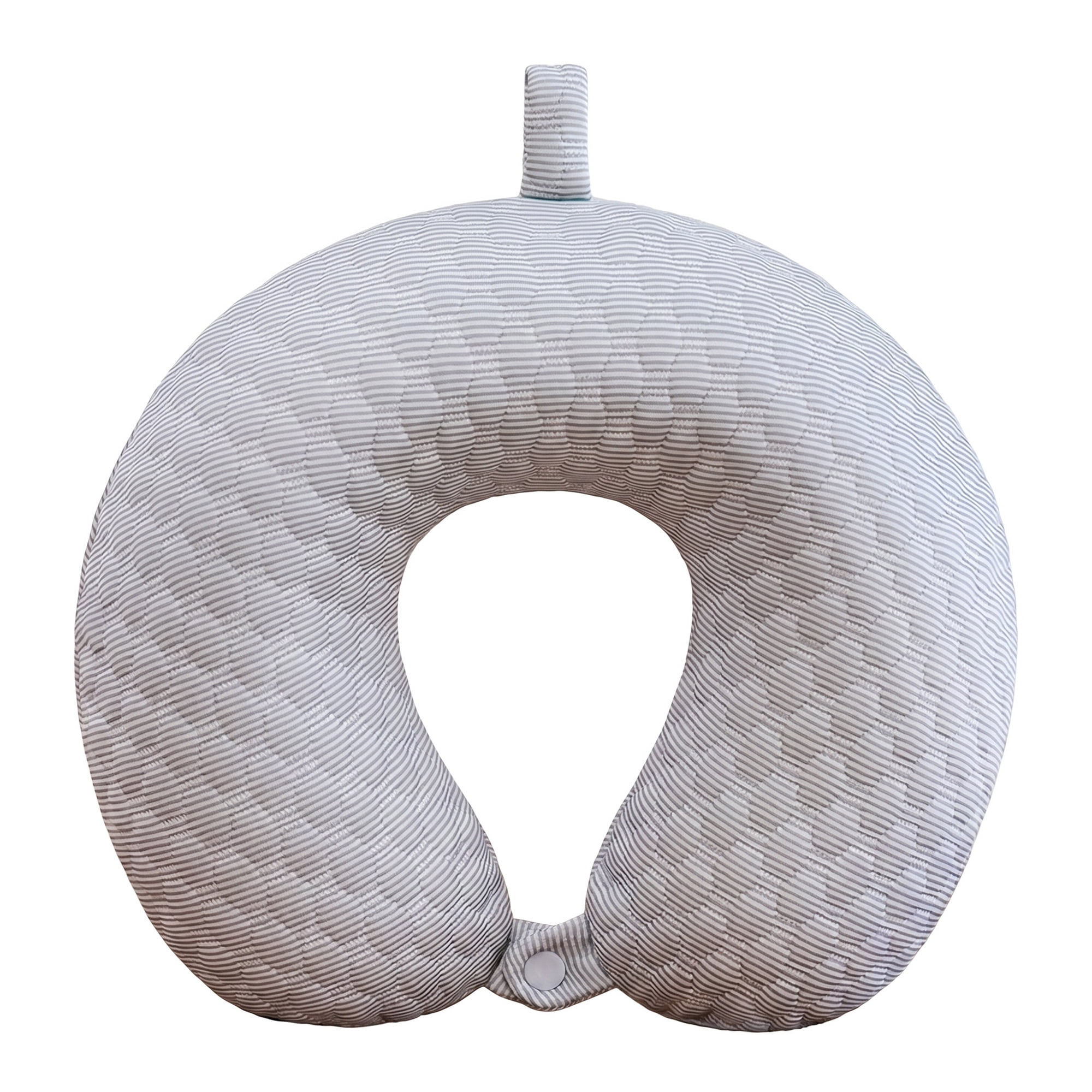 Unique Bargains Memory Foam U Shape Travel Neck Pillow for Office Naps Gray 12"x12"x4"