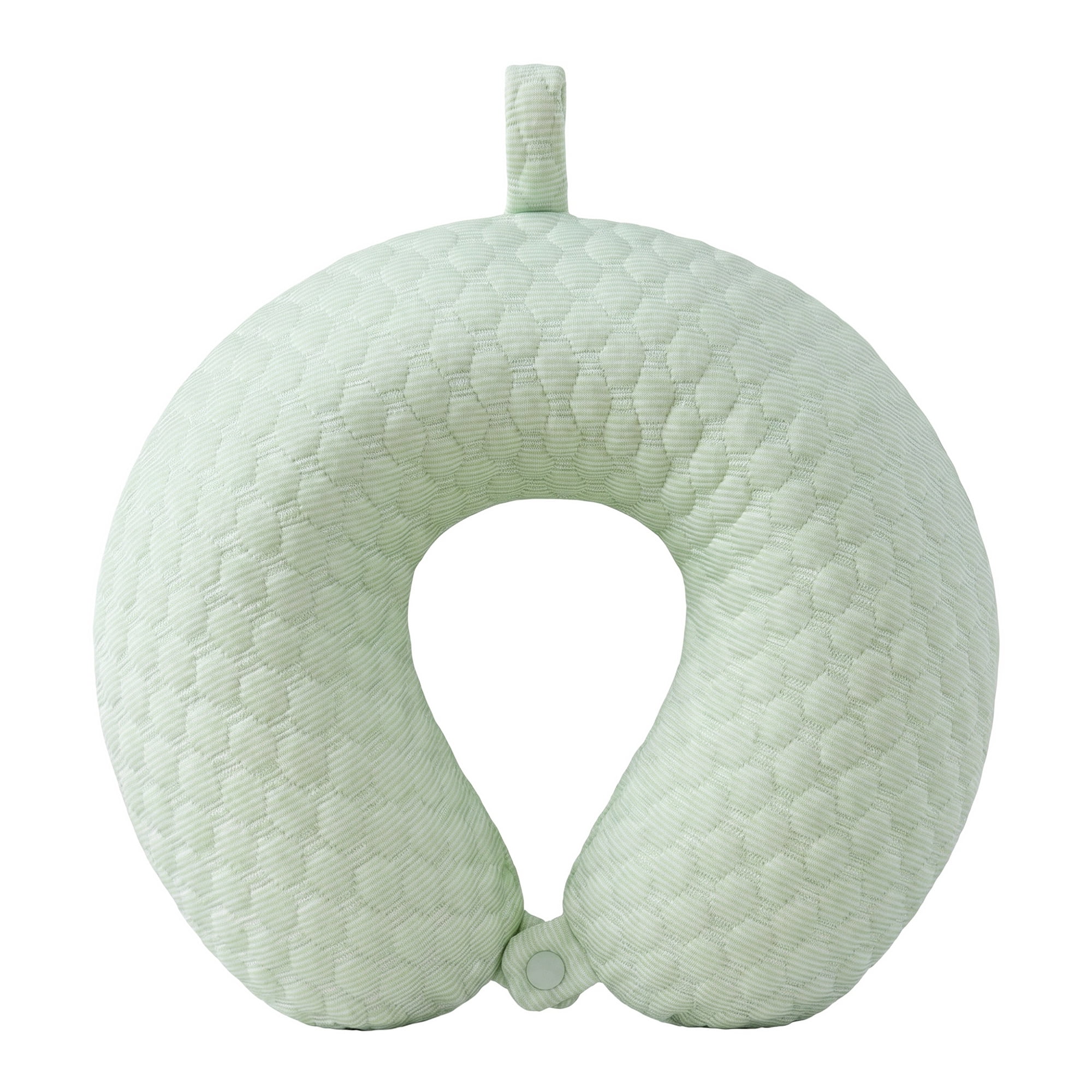 Unique Bargains Memory Foam U Shape Travel Neck Pillow for Office Naps Green 12"x12"x4"