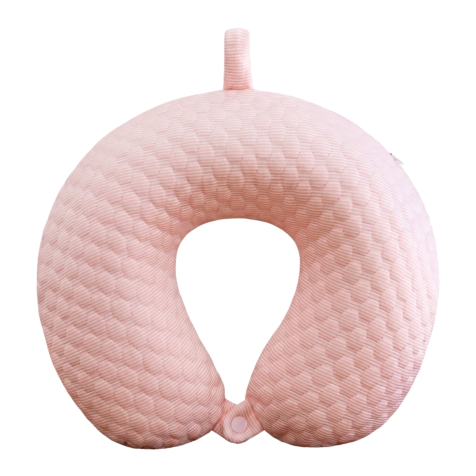 Unique Bargains Memory Foam U Shape Travel Neck Pillow for Office Naps Pink 12"x12"x4"