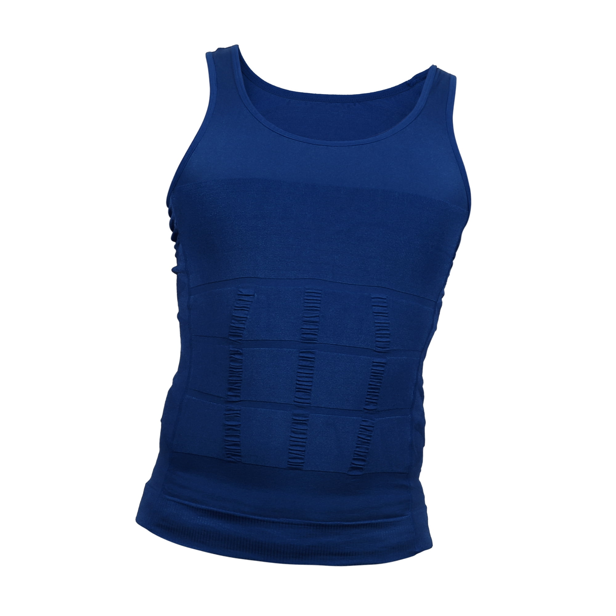 Unique Bargains Men Body Slimming Tummy Shaper Shapewear Waist Girdle XL Dark Blue
