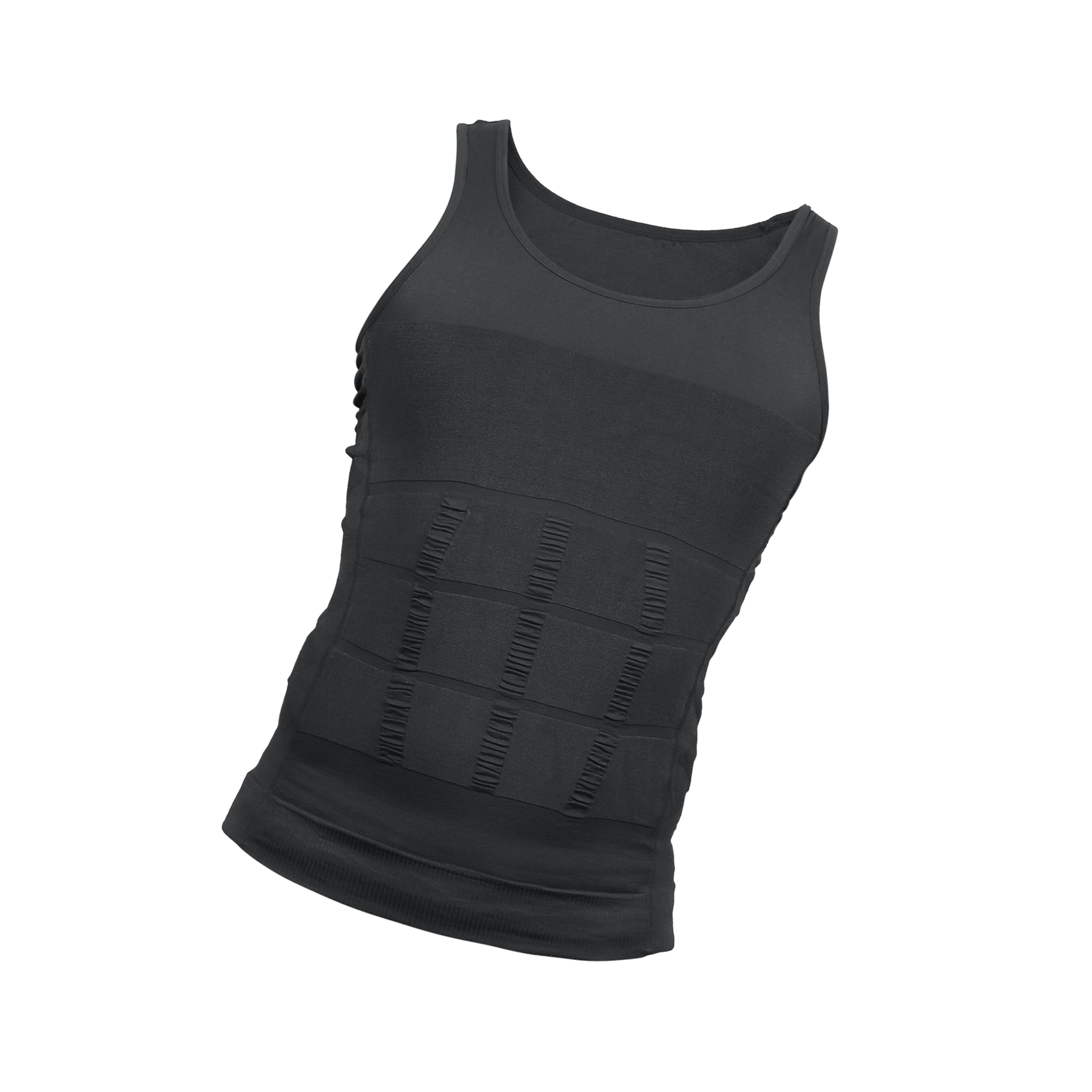 Unique Bargains Men Body Slimming Tummy Shaper Underwear Stretch Shapewear Waist Girdle L Gray