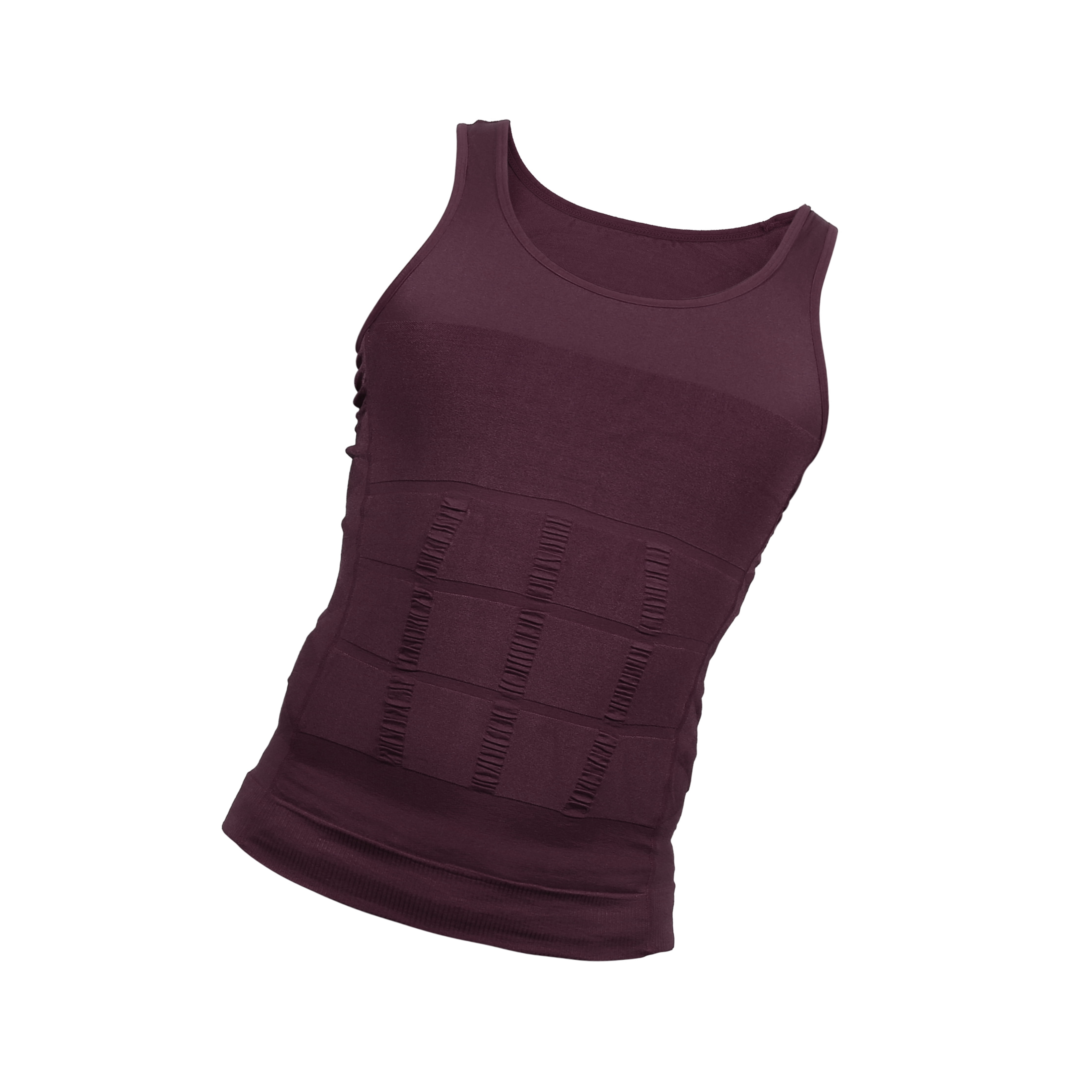 Unique Bargains Men Body Slimming Tummy Shaper Underwear Stretch Shapewear Waist Girdle XL Purple