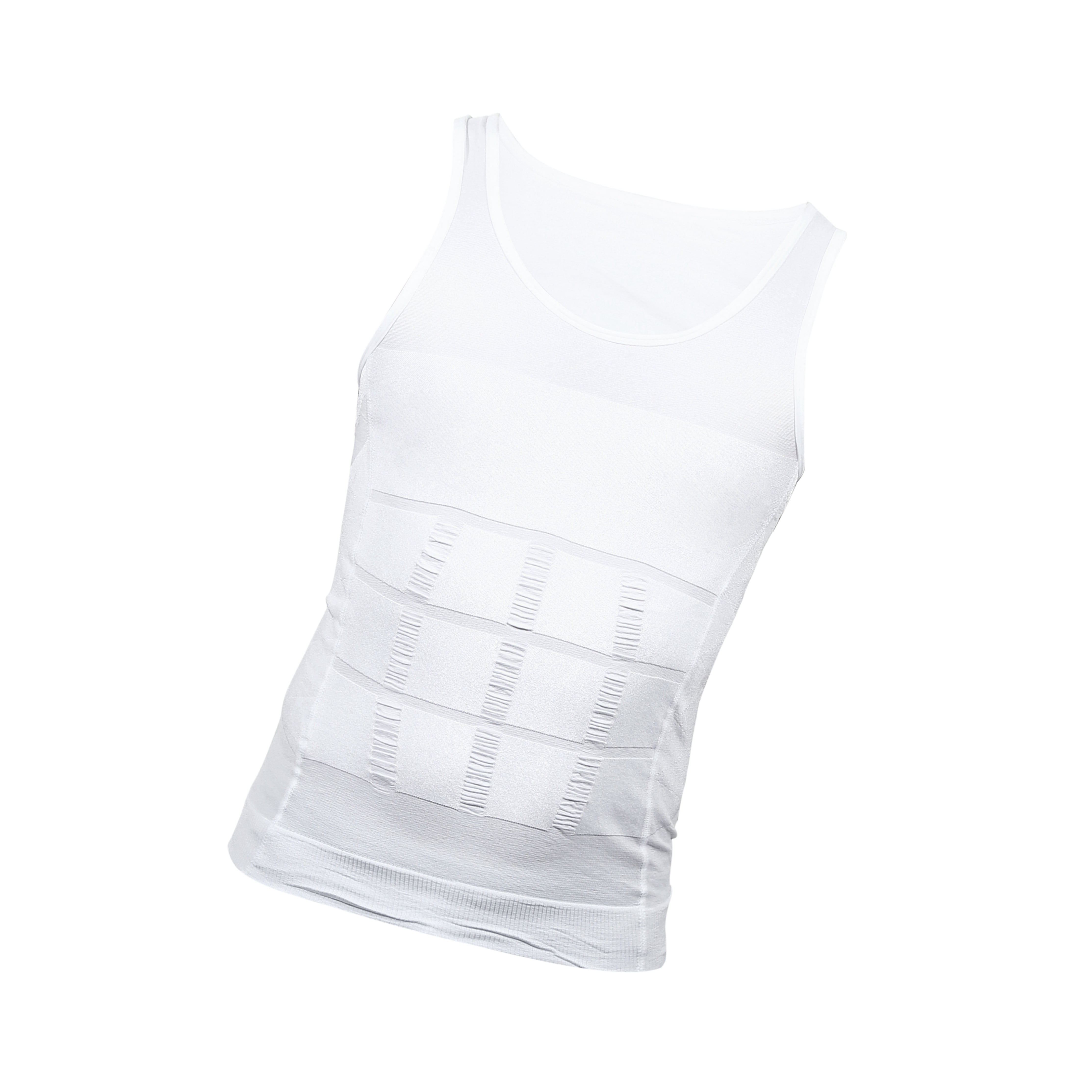 Unique Bargains Men Body Slimming Tummy Shaper Underwear Stretch Shapewear Waist Girdle XXL White