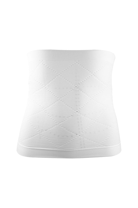 Men's Slim Belt Waist Shaper Tummy Control Belt Body Shaper Girdle Waist Trimmer XL White