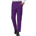thumbnail image 1 of Unique Bargains Men's Business Pants Classic Fit Solid Color Suit Trousers with Pockets 30 Purple, 1 of 6