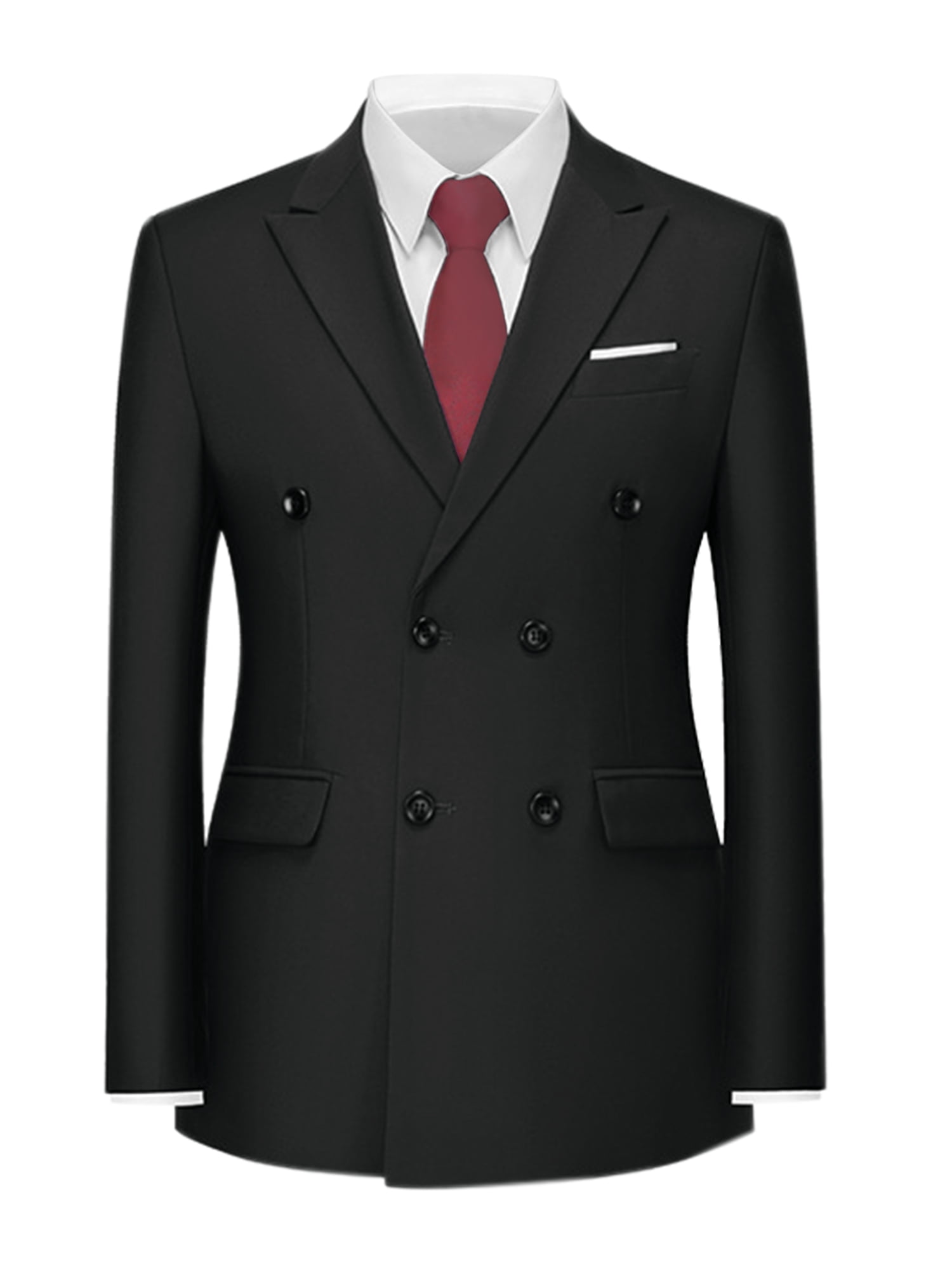 Herren Cord Blazer Zweireihig - Kordsamt Sakko Mit Spitzrevers Slim Fit