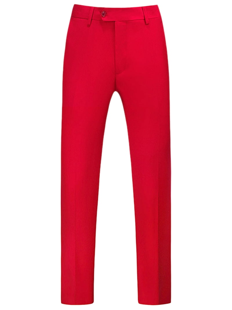 green emerald velvet dress Ferrecci Men's Halo Burgundy Slim Fit Flat-Front Dress Pants main image 0