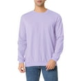 thumbnail image 1 of Unique Bargains Men's Long Sleeve Basic Round Neck Pullover Sweatshirt M Purple, 1 of 6