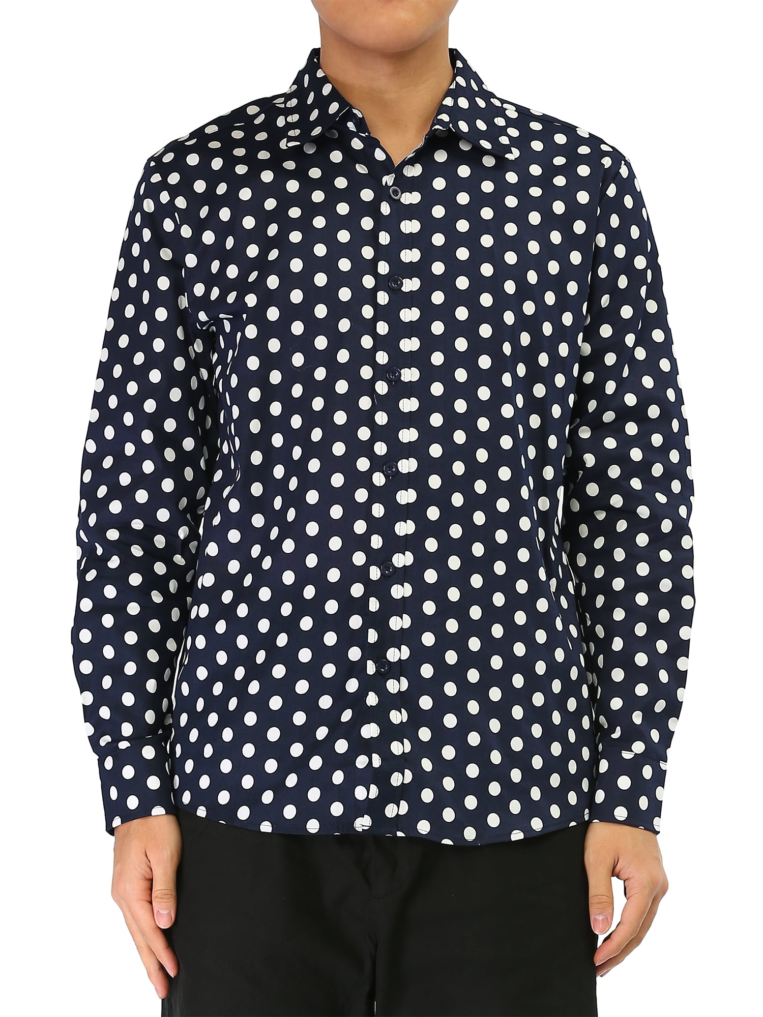 MEN'S SHORT SLV SHIRT POLKA FACE main image 1